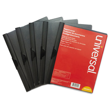 Universal® Clip-style Report Cover, Clip Fastener, 8.5 X 11, Clear-blue, 5-pack freeshipping - TVN Wholesale